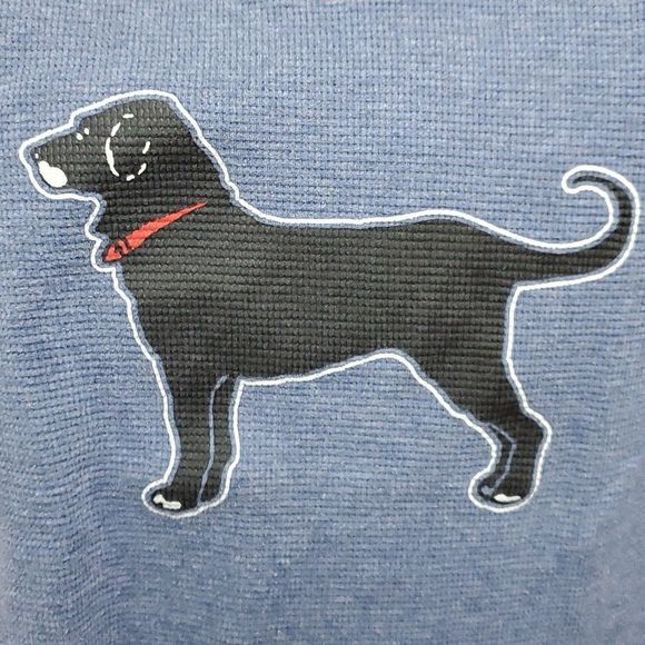 The Black Dog waffle denim blue tshirt boys medium - Picture 3 of 3